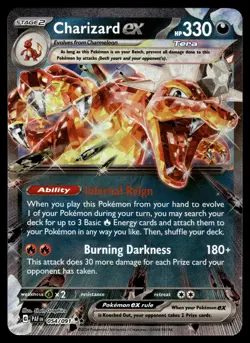 Charizard ex 054/091 Double Rare Paldean Fates Pokemon Near Mint - Image 1