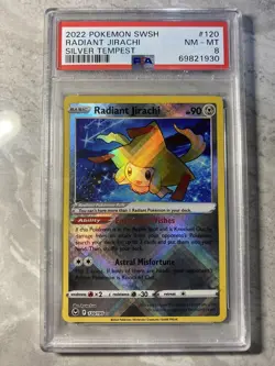 Pokemon TCG - Radiant Jirachi - 120/195 - Radiant Rare - PSA 8 NM-MINT - Image 1