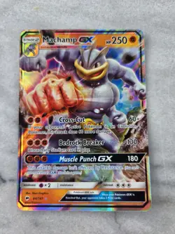 Machamp GX 64/147 Holo GX Rare Burning Shadows Pokemon NM b5 - Image 1