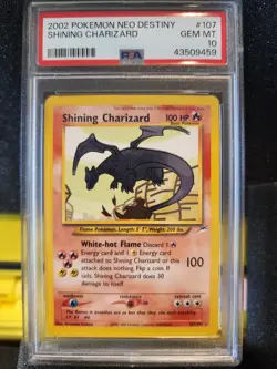 2002 POKEMON NEO DESTINY #107 SHINING CHARIZARD PSA 10 - Image 1