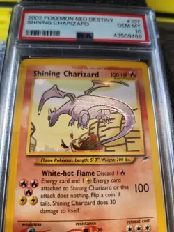 2002 POKEMON NEO DESTINY #107 SHINING CHARIZARD PSA 10 - Image 2