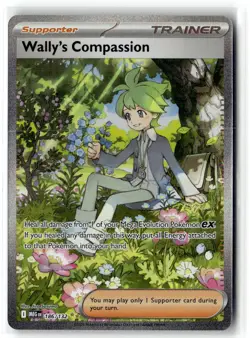 Wally's Compassion 186/132 Mega Evolution Pokemon NM b3 - Image 1