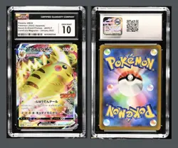 Pokemon TCG Sword & Shield Pikachu VMAX Promo 265/S-p Japanese CGC Gem Mint 10 - Image 1