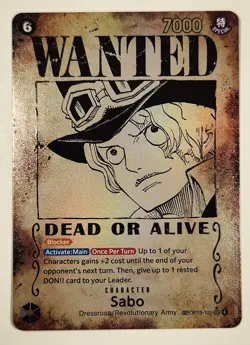 Sabo Wanted OP13-120 SEC One Piece - Carrying On His Will (English) - Image 3