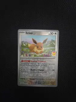 Eevee 074/131 - 2025 Pokemon Day Stamped Pokemon Card - NM - Image 1