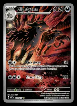 Mightyena 243/217 Illustration Rare Ascended Heroes Pokemon Card - Image 2