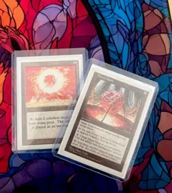 MTG Magic the Gathering Mana Vault (334/379) Fourth Edition and Sol Ring Revised - Image 1