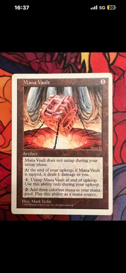 MTG Magic the Gathering Mana Vault (334/379) Fourth Edition and Sol Ring Revised - Image 5