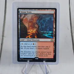 Magic: Steam Vents , Lorwyn Eclipsed , Near M ,MTG , FREE SHIPPING - Image 1