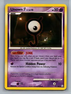 Unown [J] #76/146 Legends Awakened Vintage Pokemon Card - NM - Image 2