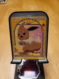 M384 Eevee Holo Japanese Pokemon Marumiya Holo Sticker 28 - Image 1