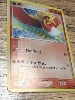 Pokemon TCG Ho-Oh Pop Series Promos 5 Holo Rare Card 1/17 - Image 2