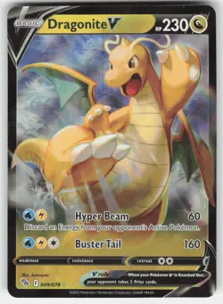 Dragonite V Holo Pokemon GO 049/078 NM - Image 1