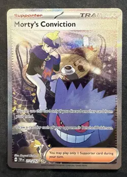 Morty’s Conviction 211/162 Temporal Forces Special Illustration Rare 🔥 Pokemon - Image 1