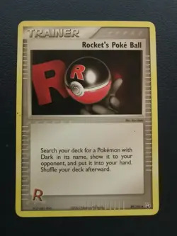 Pokemon Card Trainer Rocket's Poke Ball 89/109 EX Team Rocket Returns Uncommon - Image 1