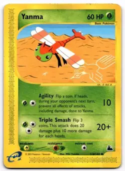 Yanma 116/144 Common Skyridge Pokemon Moderately Played - Image 1