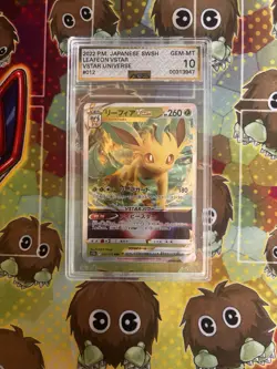 Pokemon TCG Leafeon VSTAR 012/172 S12a VSTAR Universe Holo JP 2022 AGS 10 - Image 1
