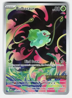 BULBASAUR MEG 133/132 (Mega Evolution STAMPED) - Pokemon - 2025 MASHU NM/M - Image 1