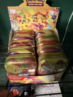 Pokemon TCG 151 Mini Tin Display Case, 10 Tins SEALED TINS NOT CASE - Image 4