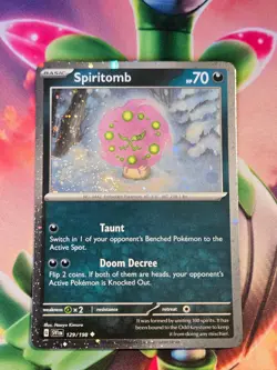 Spiritomb 129/198 Cosmo Holo Uncommon Miscellaneous Cards & Products Pokemon NM - Image 1