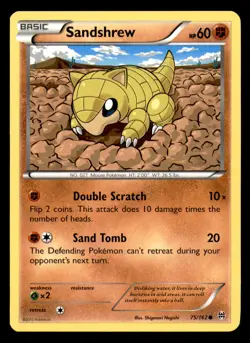 Sandshrew 75/162 Common BREAKthrough Pokemon Lightly Played - Image 1