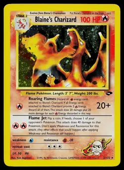 Pokemon Card - Blaine's Charizard Gym Challenge 2/132 Holo Rare - Image 1