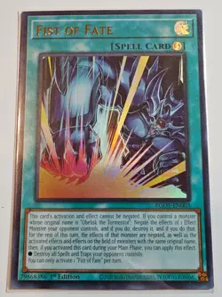 Fist of Fate - EGO1-EN003 - Ultra Rare - 1st Edition Yugioh - Image 1