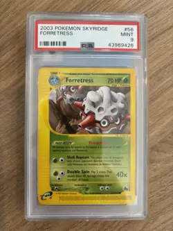 Pokemon 2003 Skyridge Forretress Card 9/144 PSA 9 Mint - Image 1