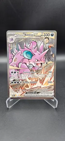 Team Rocket's Nidoking ex 233/182 SIR SV10: Destined Rivals - Pokemon Card - NM - Image 1
