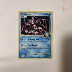 Pokemon Palkia G Platinum Holo Rare Card 12/127 Team Galactic - Image 1