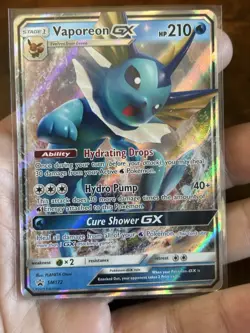 Vaporeon GX SM172 NM Holofoil Promo Rare Pokemon Card - Image 1