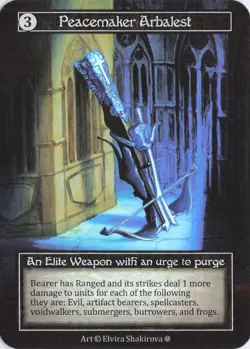 Peacemaker Arbalest (Foil), Sorcery: Gothic, Foil, Artifact, Elite - Image 1