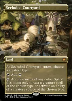 Secluded Courtyard [SPG] #63 NM MTG - Image 1