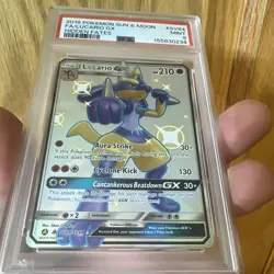 Pokemon 2019 Hidden Fates Shiny Vault Lucario GX SV64/SV94 Holo PSA 9 - Image 3