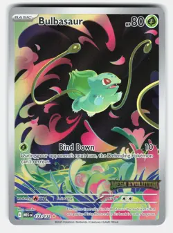 BULBASAUR MEG 133/132 (Mega Evolution STAMPED) - Pokemon - 2025 MASHU NM/M - Image 1