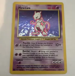 The Pokemon Company Mewtwo 010/102 Base Set Holo Rare Basic HP 60 Eng - Image 1