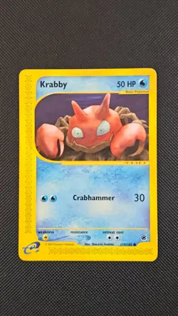 Pokemon - Expedition - Krabby non holo 115/165 - Image 1