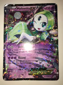 Pokemon TCG Meloetta-EX Legendary Treasures RC11/RC25 Holo Rare MP - Image 1