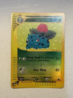 Pokemon TCG Ivysaur 82/165 Reverse Holo Expedition 2001 Base Set WOTC - Image 1