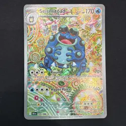 Seismitoad 105/086 Pokemon 2025 Sv: Black Bolt Illustration Rare - Image 1