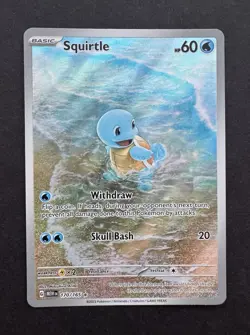 Squirtle 170/165 Illustration Rare - Pokemon 151 - Near Mint Card NM - Image 1