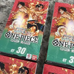 LOT OF 4 DECKS Bandai One Piece Card Game Starter Deck EX Luffy & Ace ST-30 - Image 3