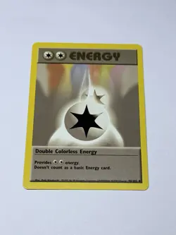 Double Colorless Energy #124/130 Vintage 2000 Base Set Wotc Pokemon Card TCG NM - Image 1