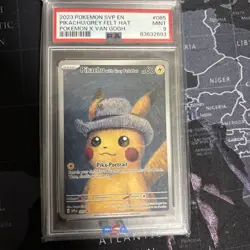 Pokemon Card Pikachu with grey felt hat svp en #085 psa 9 - Image 1