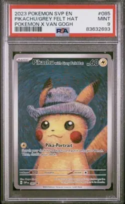 Pokemon Card Pikachu with grey felt hat svp en #085 psa 9 - Image 3