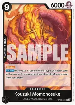 Kouzuki Momonosuke OP16-085 Rare One Piece Card - Image 1