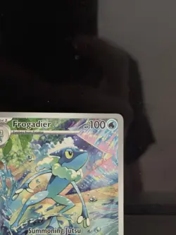 Frogadier Crown Zenith 089/086 Secret Rare Holo Full Art Pokemon Card - Image 4
