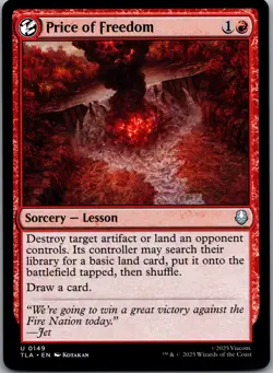 Price of Freedom 149 Uncommon Avatar: The Last Airbender Magic: The Gathering NM - Image 1