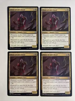 4x Mtg Zendikar Rising Cleric Of Life‘s Bond NM/M Magic The Gathering - Image 1