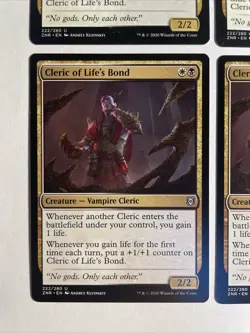 4x Mtg Zendikar Rising Cleric Of Life‘s Bond NM/M Magic The Gathering - Image 2